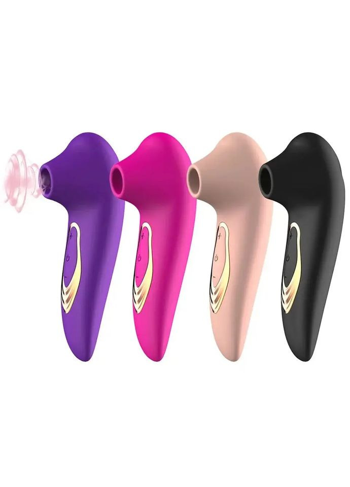 Женский вакуумный стимулятор для клитора черный No Brand (316554566)