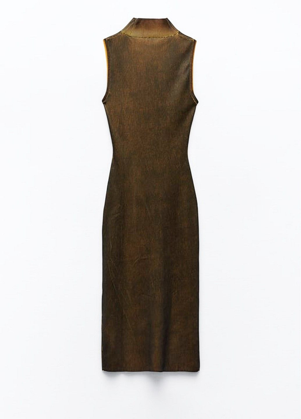 Комбинированное кэжуал платье Zara однотонное