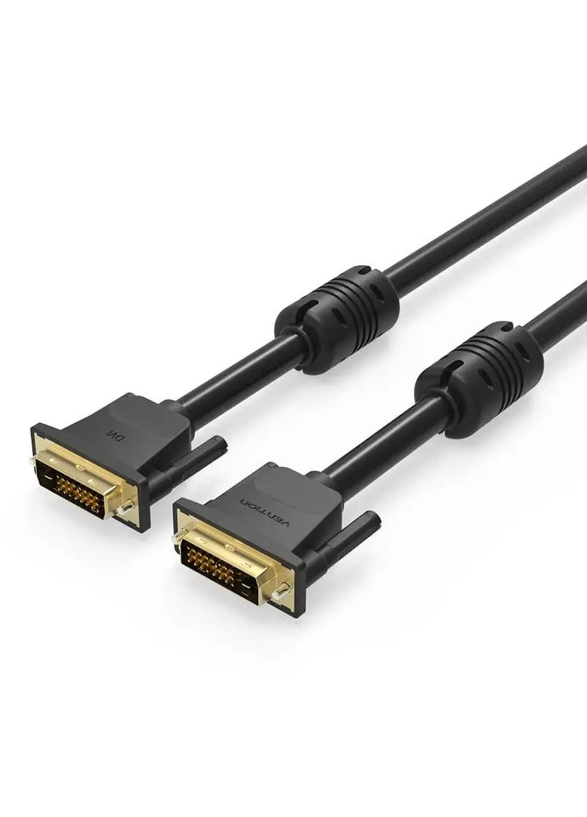 Кабель DVI(24+1) Male to Male Cable 1M Black () Vention EAABF (340277787)