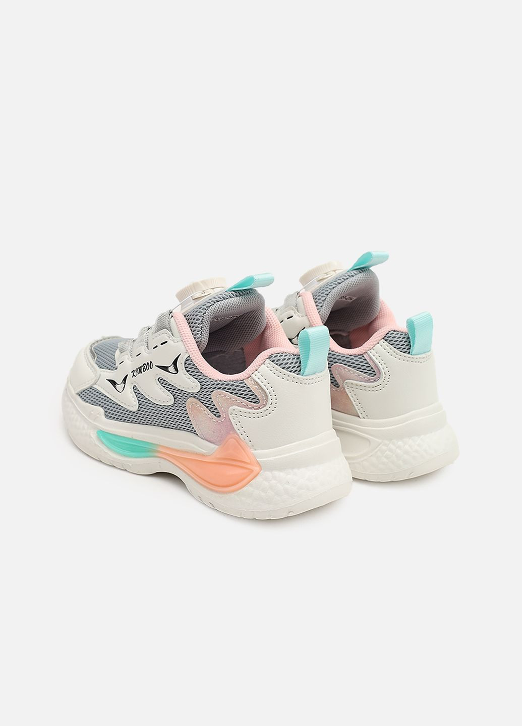 Серые демисезонные кроссовки для девочки, на плоской подошве цвет серый цб-00273967 Kimboo