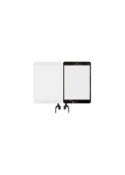 Сенсорний екран (тачскрін) для планшета iPad Mini 3 Retina, з кнопкою Home, з мікросхемою, білий, high-copy Apple (316509087)
