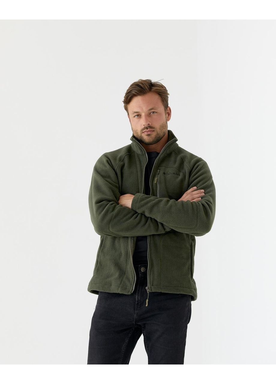 Флисовая кофта, теплая кофта для зимы мужская хаки No Brand Winter (362091180)