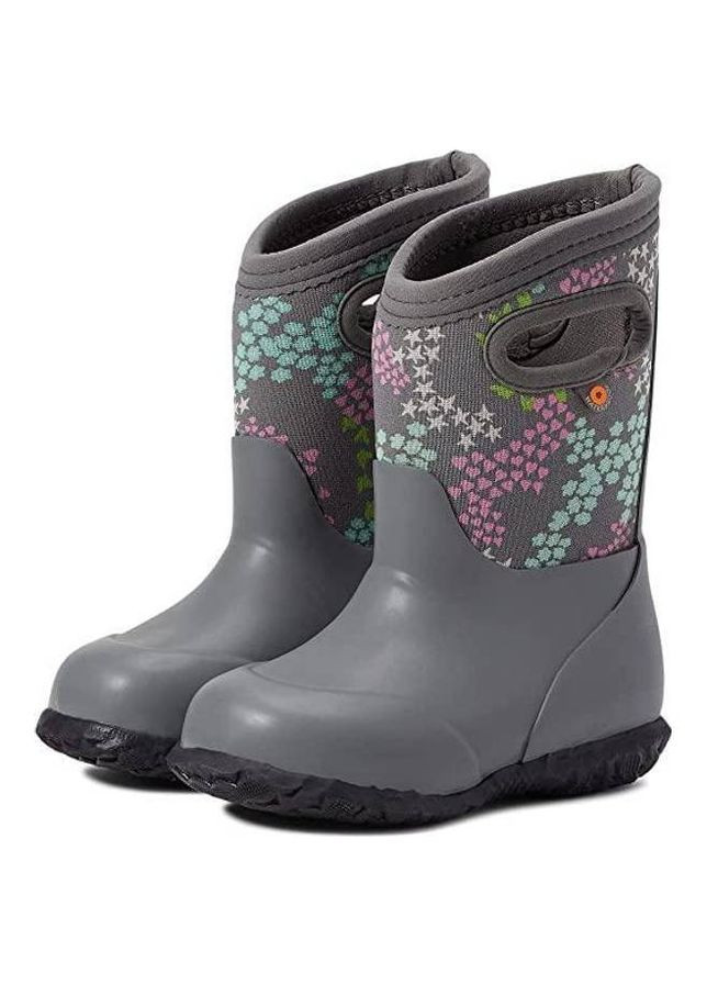 Серые сапоги резиновые осень/зима до -20 Bogs