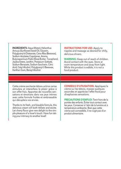 Стимулюючий крем для сосків AROUSAL CREAM CRAZY LOVE CHERRY 8ML Exsens (303878647)
