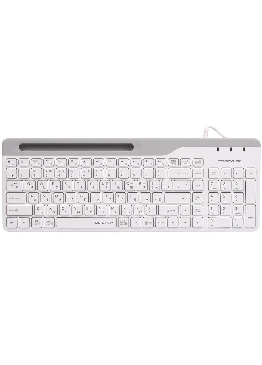 Клавіатура Fstyler Ukr FK25 White A4Tech (336959952)