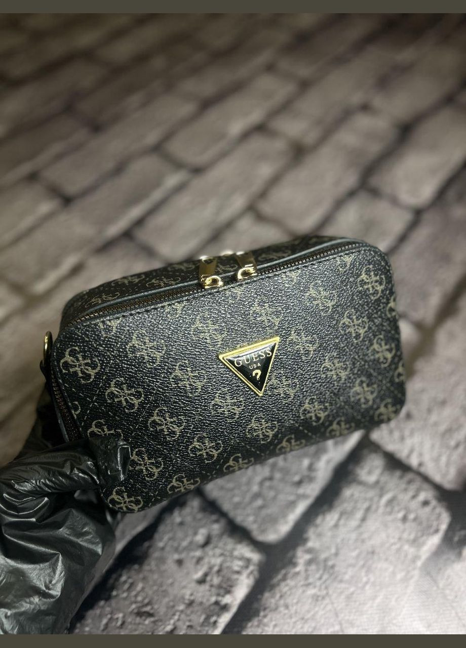 Женская сумка черный+коричневый Guess (326599973)