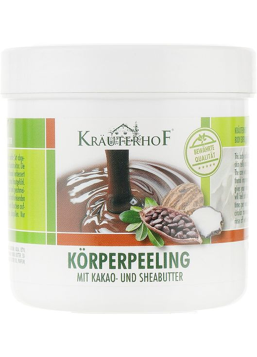 Пілінг для тіла з олією плодів ши і какао Wild Cacao Body Peeling 400ml (280841-34107) Krauterhof (368662322)