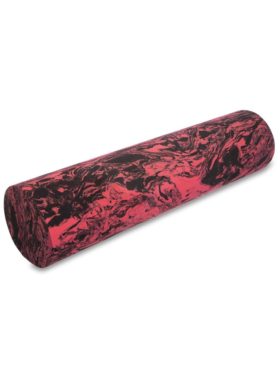 Ролер масажний циліндр гладкий 60см FI-1734 червоний-чорний SP-Sport (328924479)