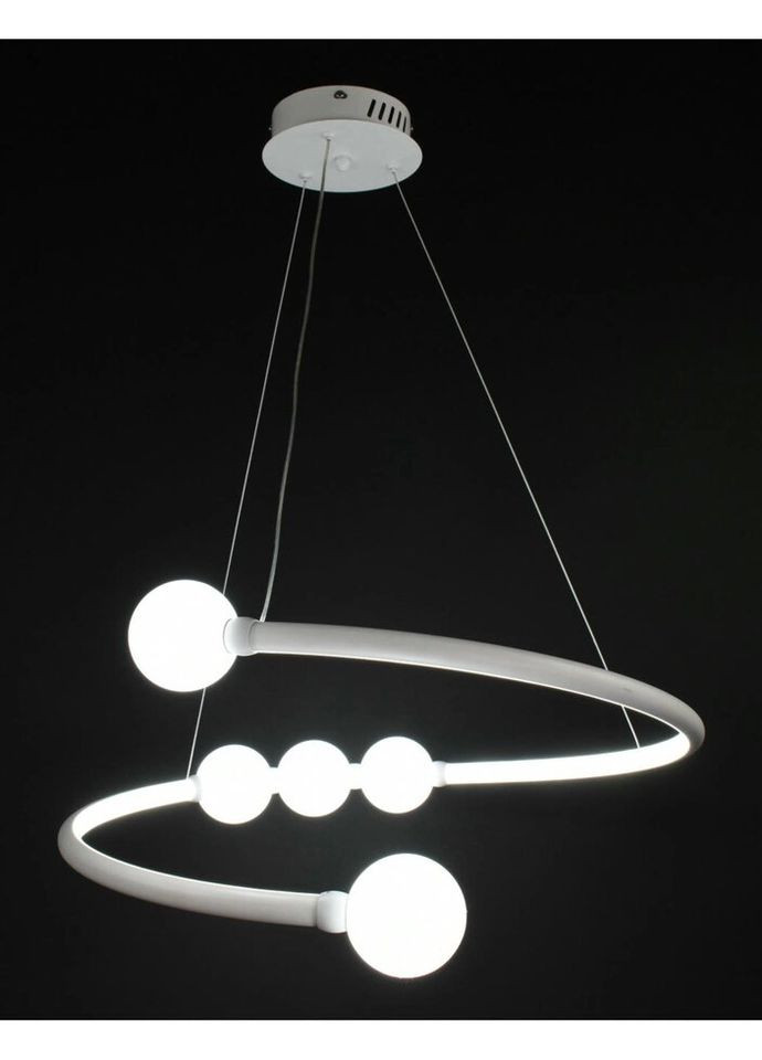 Люстра светодиодная подвесная LED светильник для квартиры на потолок лэд 27563 Белый 25-90х60х60 см. Sunnysky (335975227)