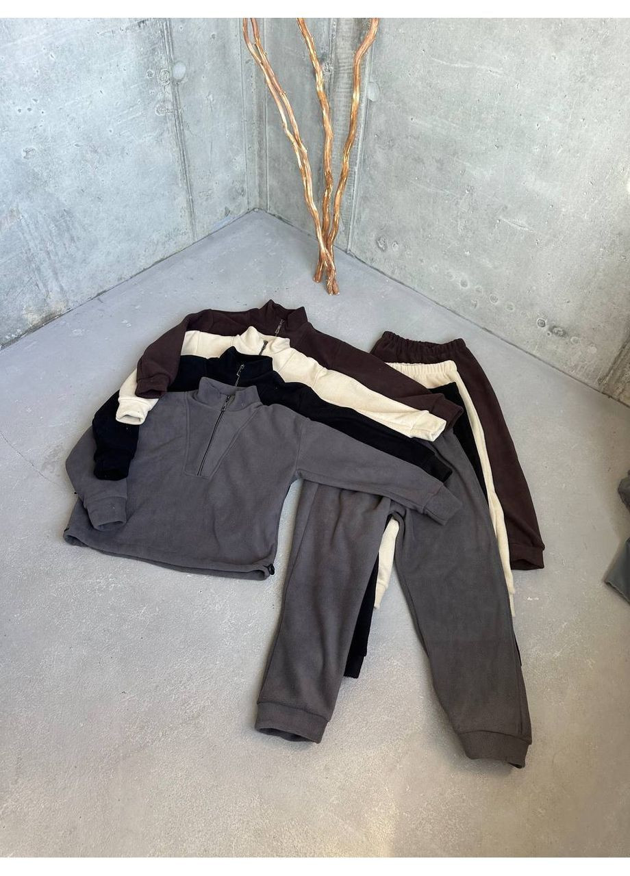 Бежевий зимній новинка 🔥 термо костюми для дітей та всієї родини брючний queensleep_7km 077 D