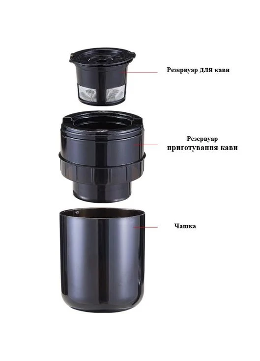 Кофемашина портативная 15 бар USB, для капсул и молотого кофе, 160 мл, ABS/нержавеющая сталь (М7970395) No Brand (382537453)