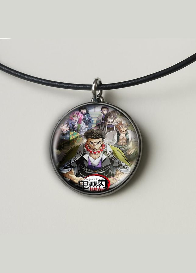 Подвеска (кулон) Аниме Клинок рассекает демонов #04 (круглый) No Brand (328050721)