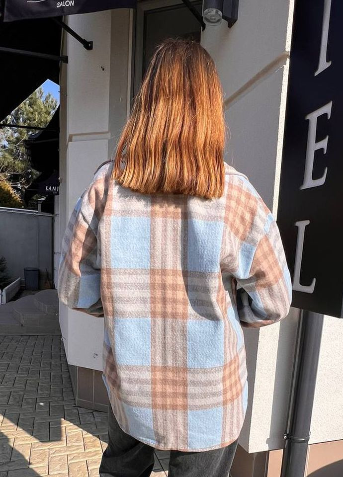 Жіноча тепла кашемірова сорочка в клітку Modena (291839369)