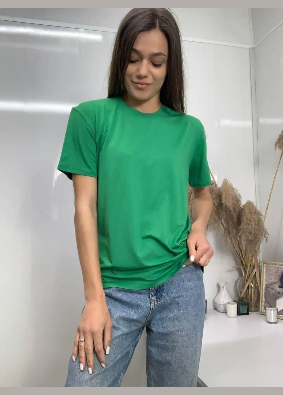 Футболка жіноча базова оверсайз, М-ХХЛ No Brand - (328265433)