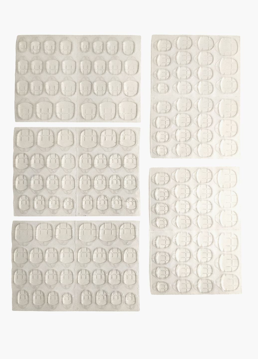 Двухсторонний скотч для накладных ногтей - 5 листов по 30 наклеек Nails (292128889)