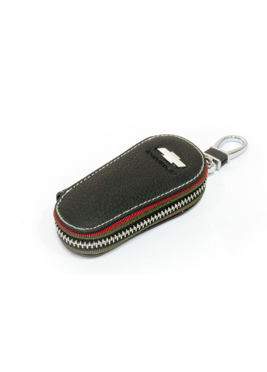 Ключница, кожаная автоключница с логотипом ШИВРОЛЕ (черная 14009) Chevrolet (360949553)