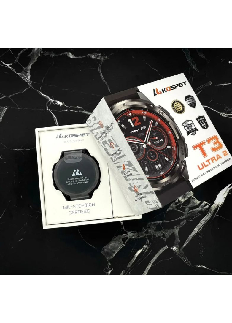 Смарт-часы TANK T3 ULTRA 2 Black Kospet (360564375)