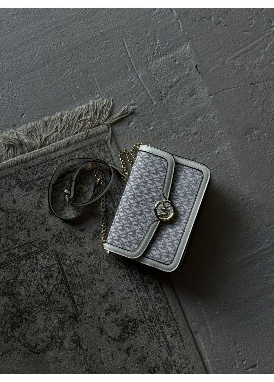 Сумка жіноча Michael Kors Jessie Small Signature Crossbody Bag Майкл Корс кросс боді біла клатч No Brand (362045793)