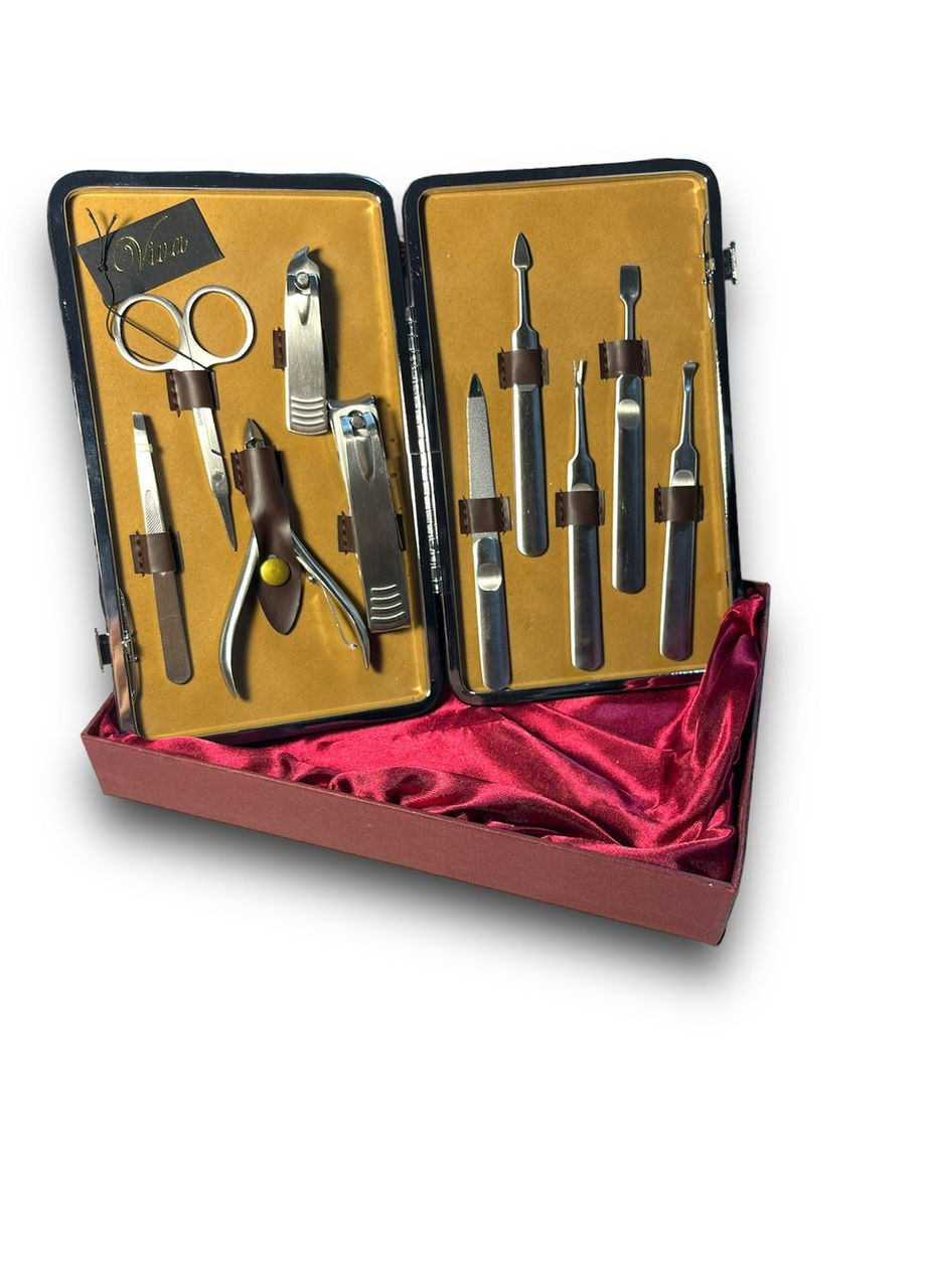 Професійний набір для манікюру FG-2, 10 предметів, Brown VHG (334305052)