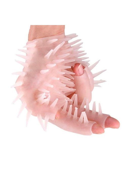 Рукавичка з шипами для еротичного масажу - 15*8 см No Brand (368892021)