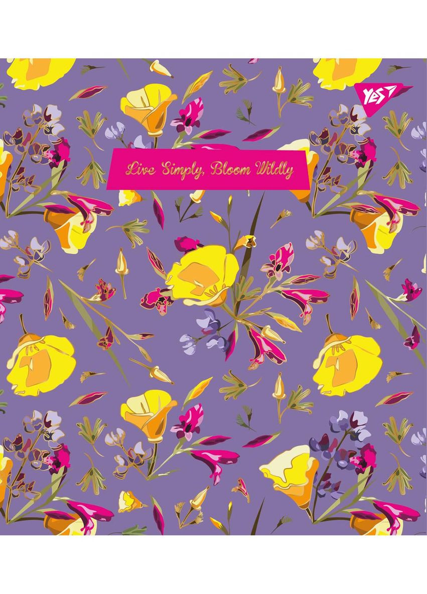 Набор тетрадей Wild bloom А5 в клетку 18 листов 10 шт. () Yes 765198 (337470817)