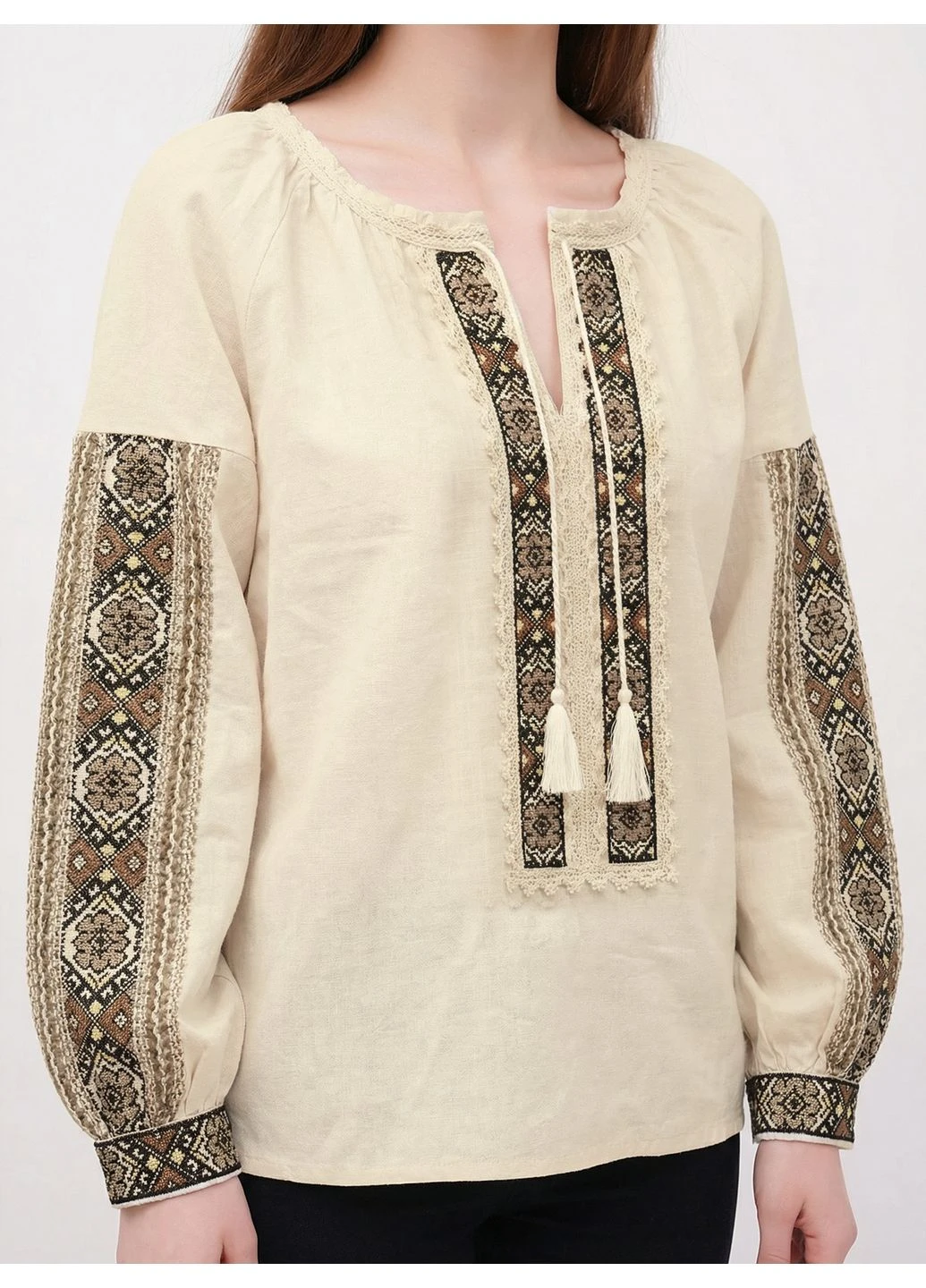 Бежевая блузка женская w421 038 000 beige EQUILIBRI