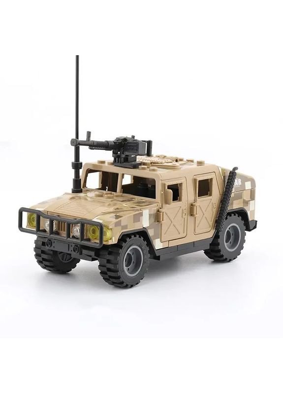 Автомобіль машина Хаммер конструктор джип для фігурок спецназ військовослужбовців для Коричневий Lego (364976085)