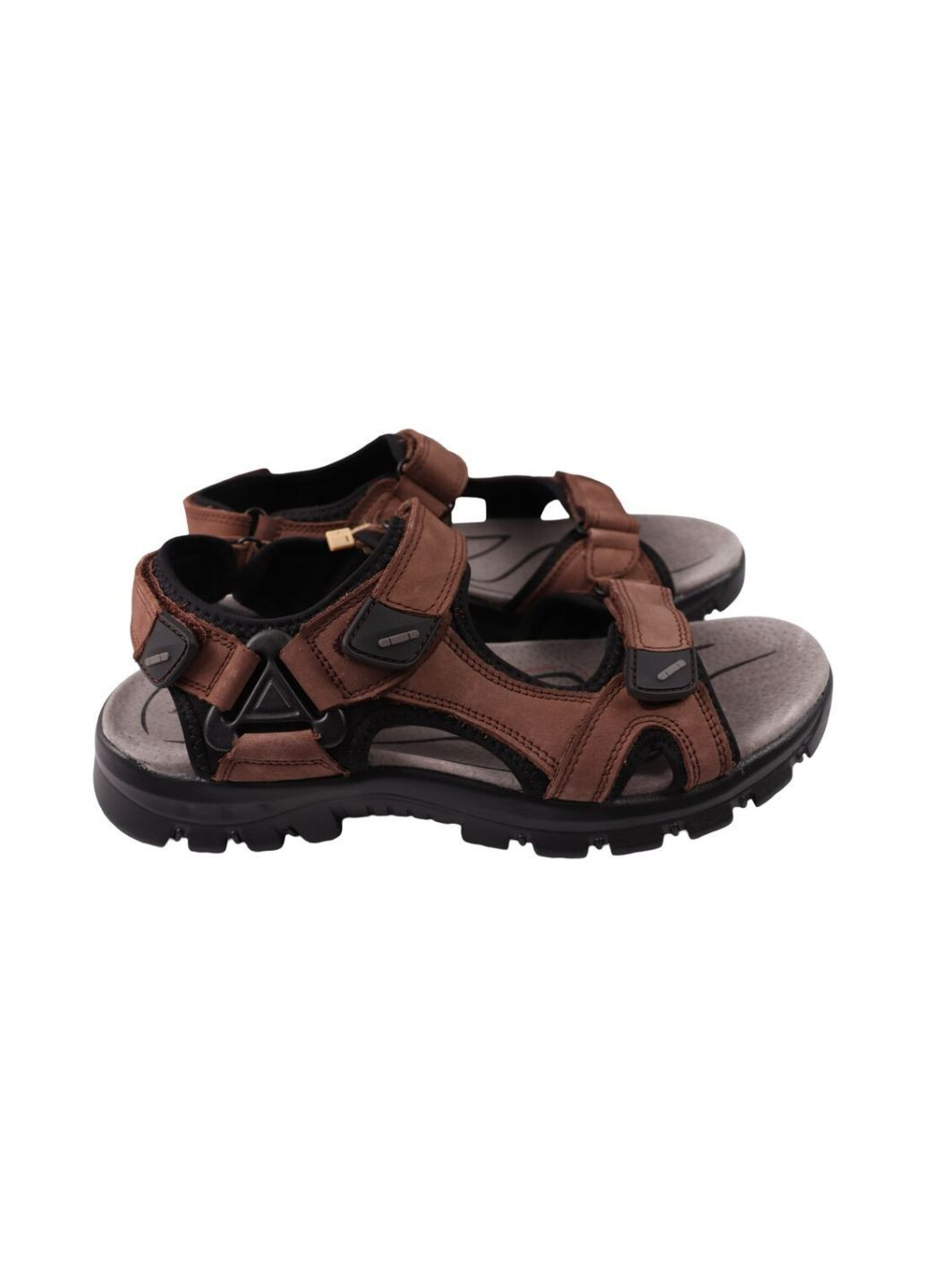 сандали мужские коричневые натуральный нубук Restime