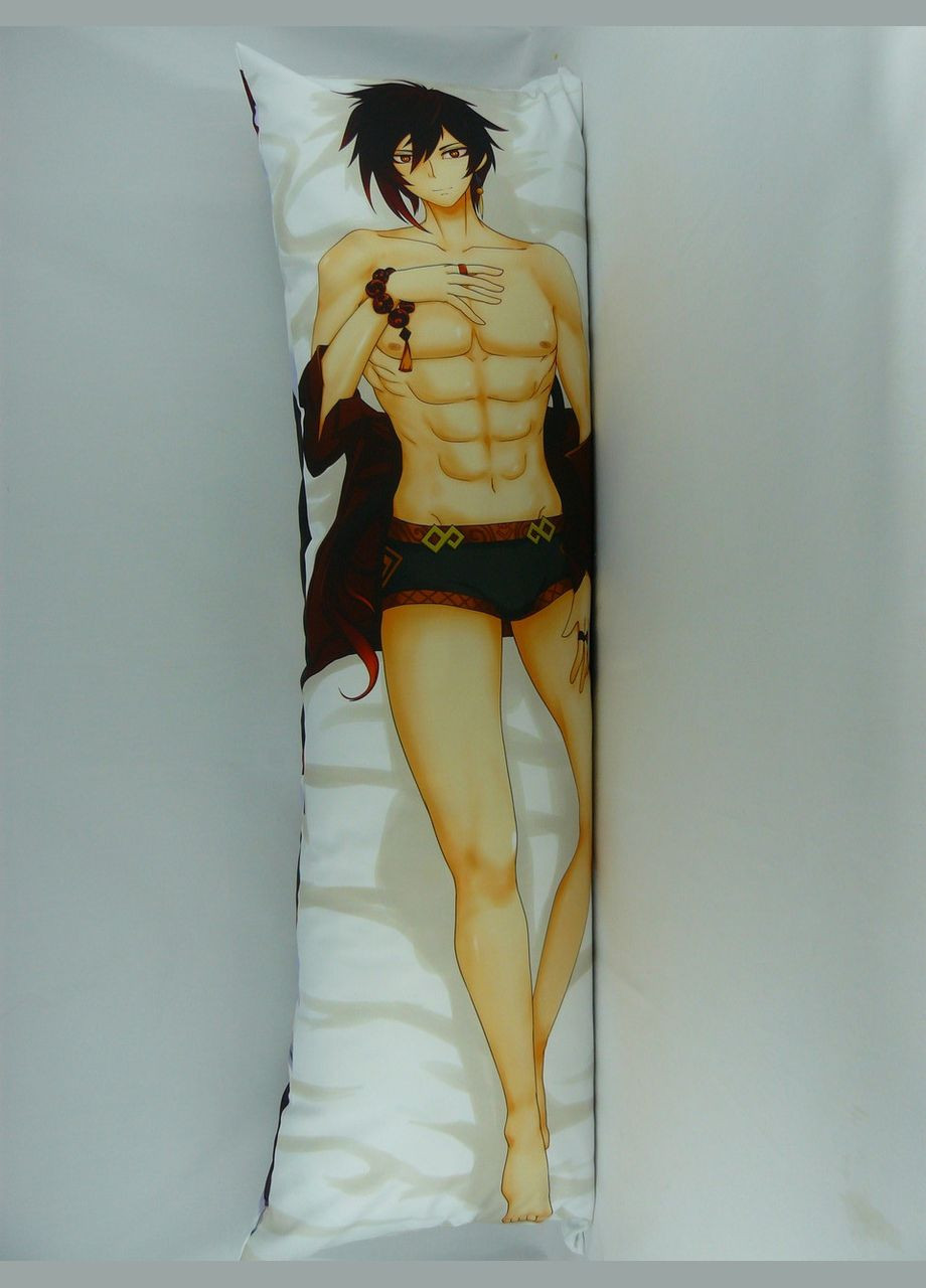 Дакимакура 150 х 50 см Чжун Ли и Итачи Учиха Uchiha Zhongli Подушка для объятий обнимашка аниме тян Viva (346056117)