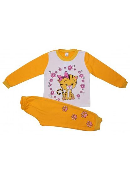 Желтая пижама утепленная Валери-Текс