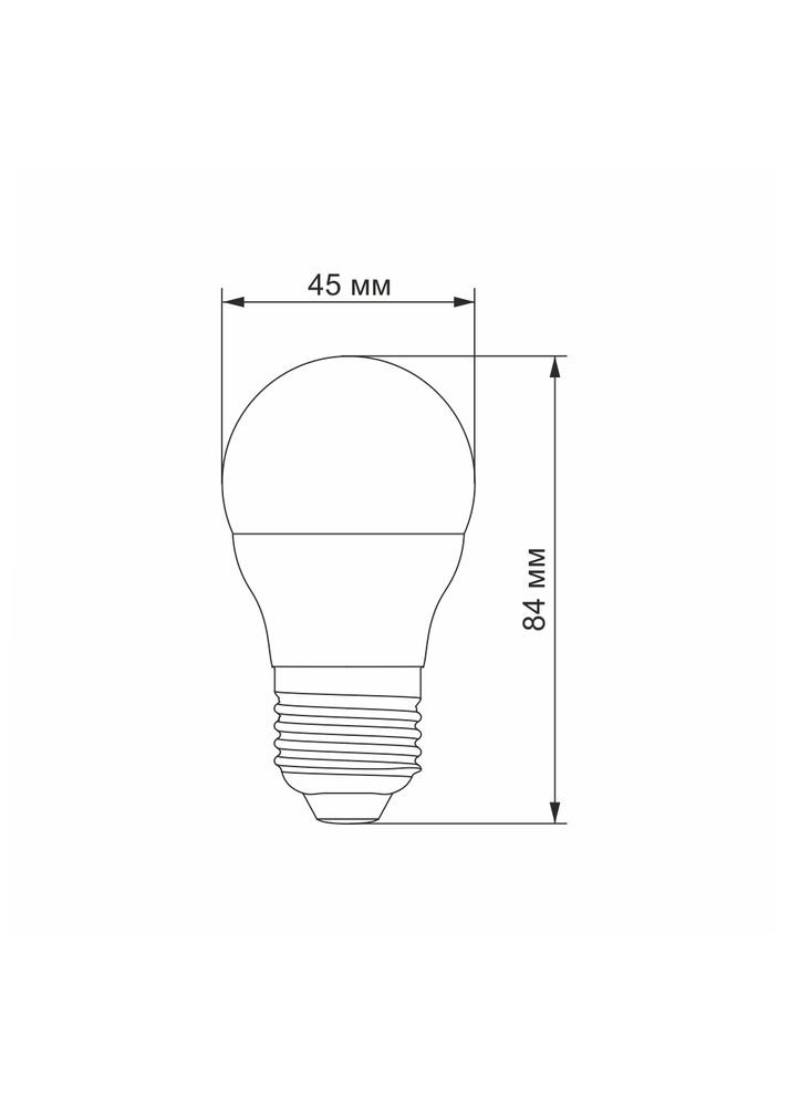 Светодиодная лампа G45 7W E27 4100K (VLG45e-07274) Videx (282313714)