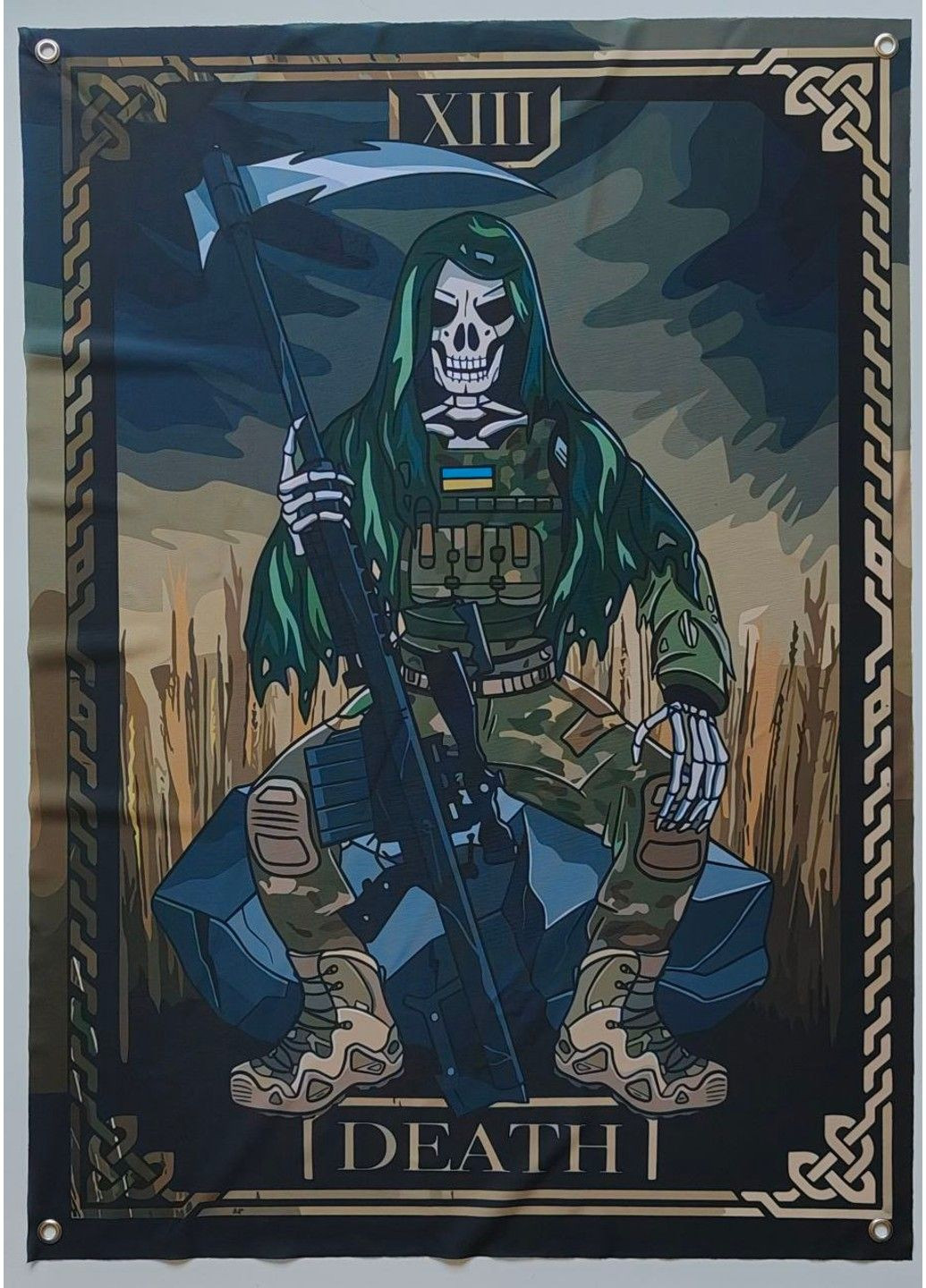 Банер Смерть з косою 600х900 мм No Brand (299387475)