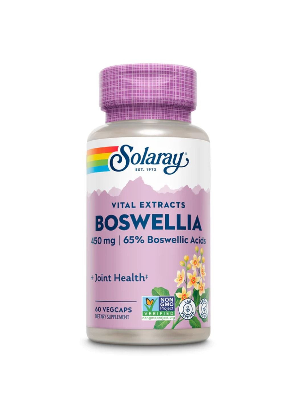 Добавка Boswellia Resin Extract 450mg - 60 vcaps Solaray (288677442)