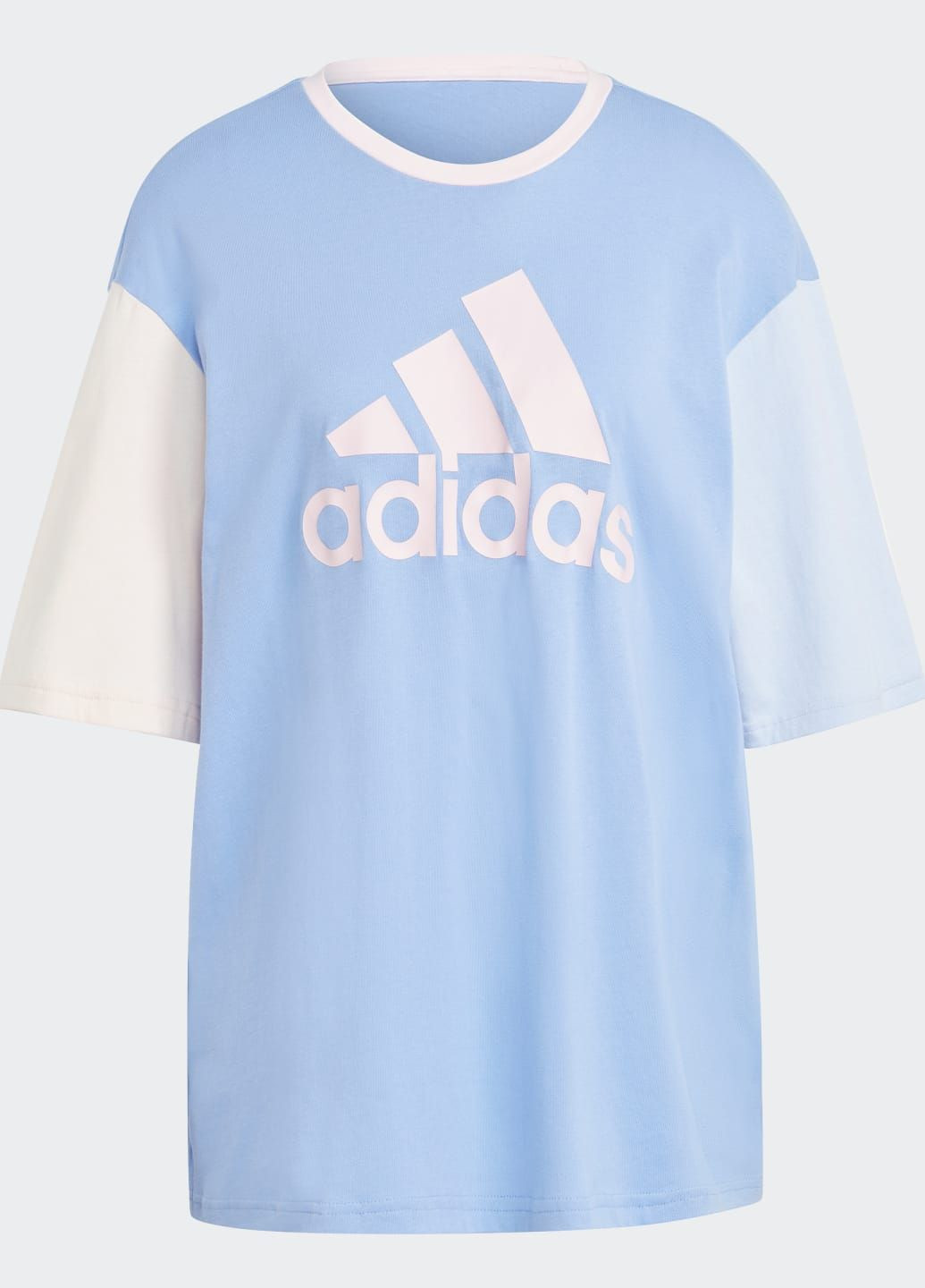 Синя всесезон футболка boyfriend essentials big logo adidas