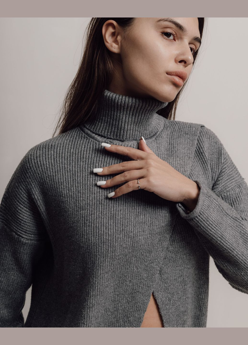 Костюм жіночий сірий кардиган брюки Phardi (311504070)