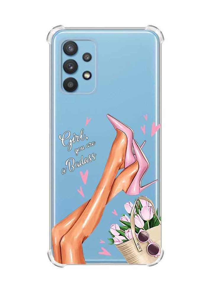 Чехол с утолщёнными углами для Samsung Galaxy A32 Ножки (принт: 62) Creative (359495450)