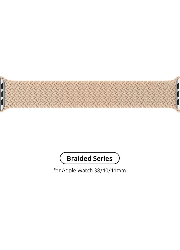 Ремешок Braided Solo Loop Apple Watch 38/40/41mm Beige Size 2 120 mm (ARM64891) ArmorStandart (323104367)