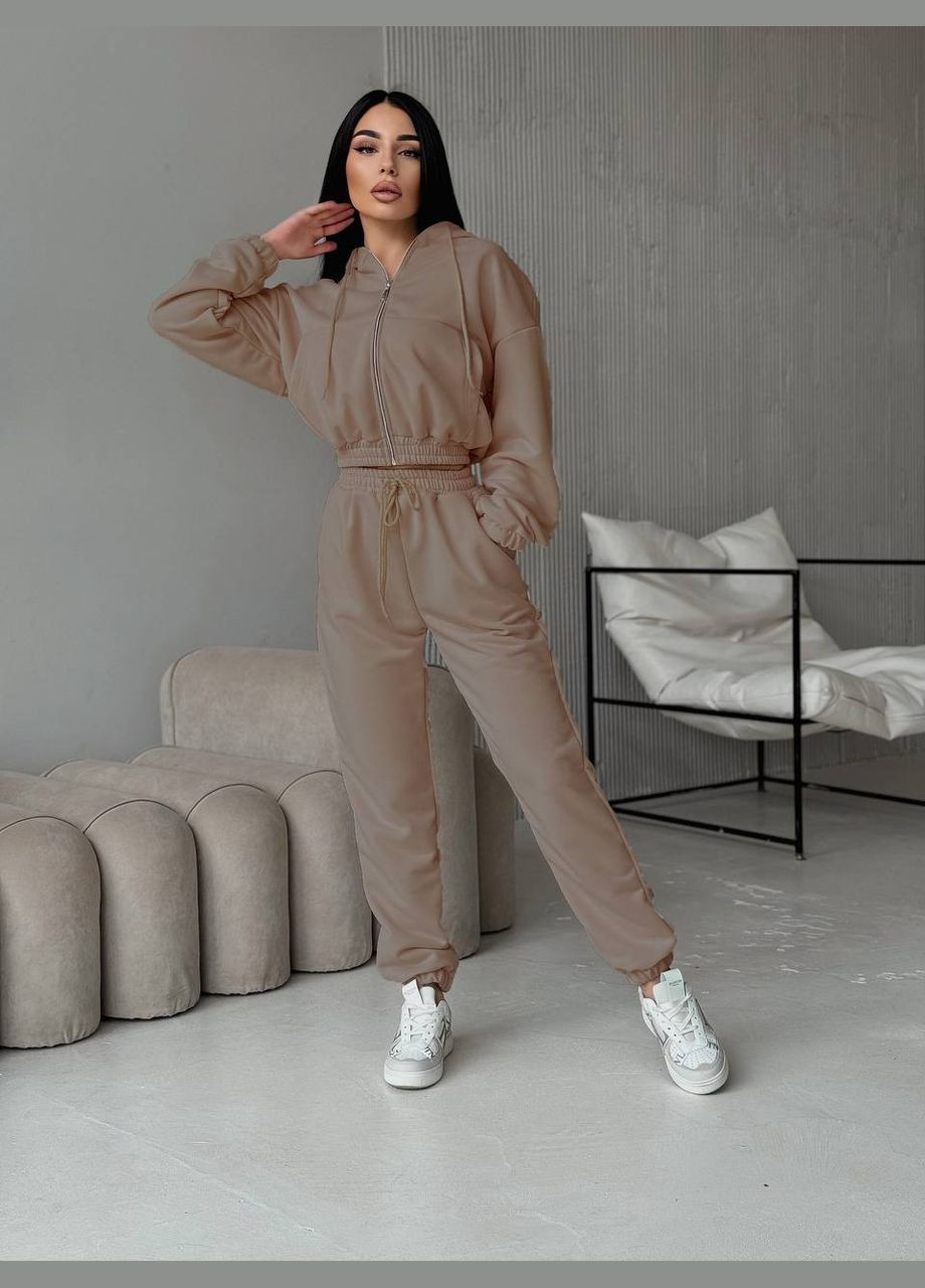 Женский спортивный костюм джогера и укороченная кофта на молнии. Nositi (329248700)