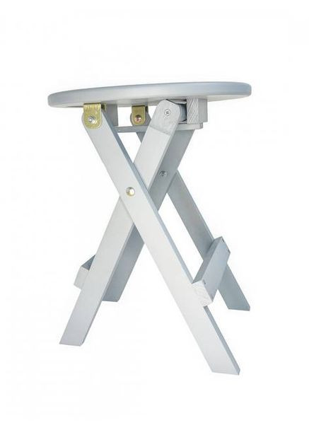 Табурет розкладний складний дерев`яний Т-69 покритий лаком Бук Білий To be Wood 2 be wood (354296620)