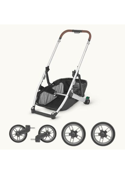 Дитяча прогулянкова коляска CRUZ 2 JAKE (чорний/графітова рама/чорна шкіра), 810030090441 Uppababy (367983350)