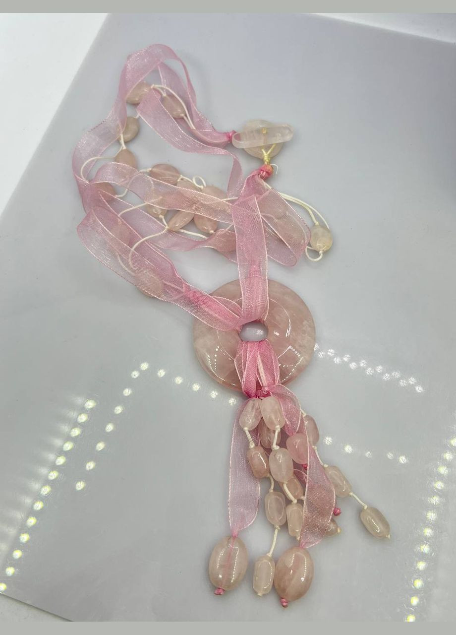 Бусы розовый кварц 62 см No Brand (293517030)