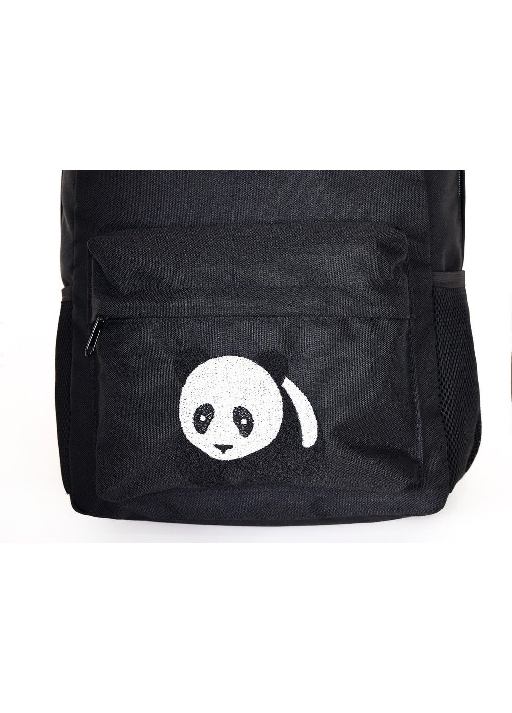 Городской молодежный рюкзак черного цвета среднего размера с рисунком вышивкой 000757 No Brand (316635702)