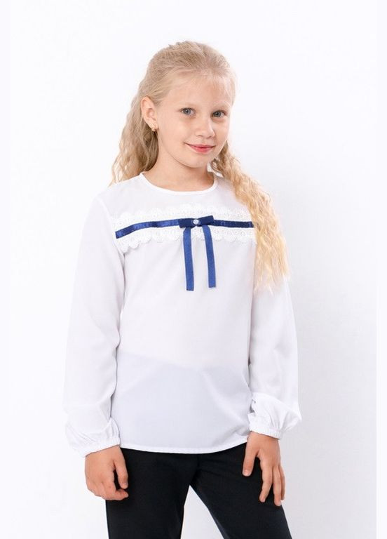 Белая праздничный рубашка No Brand