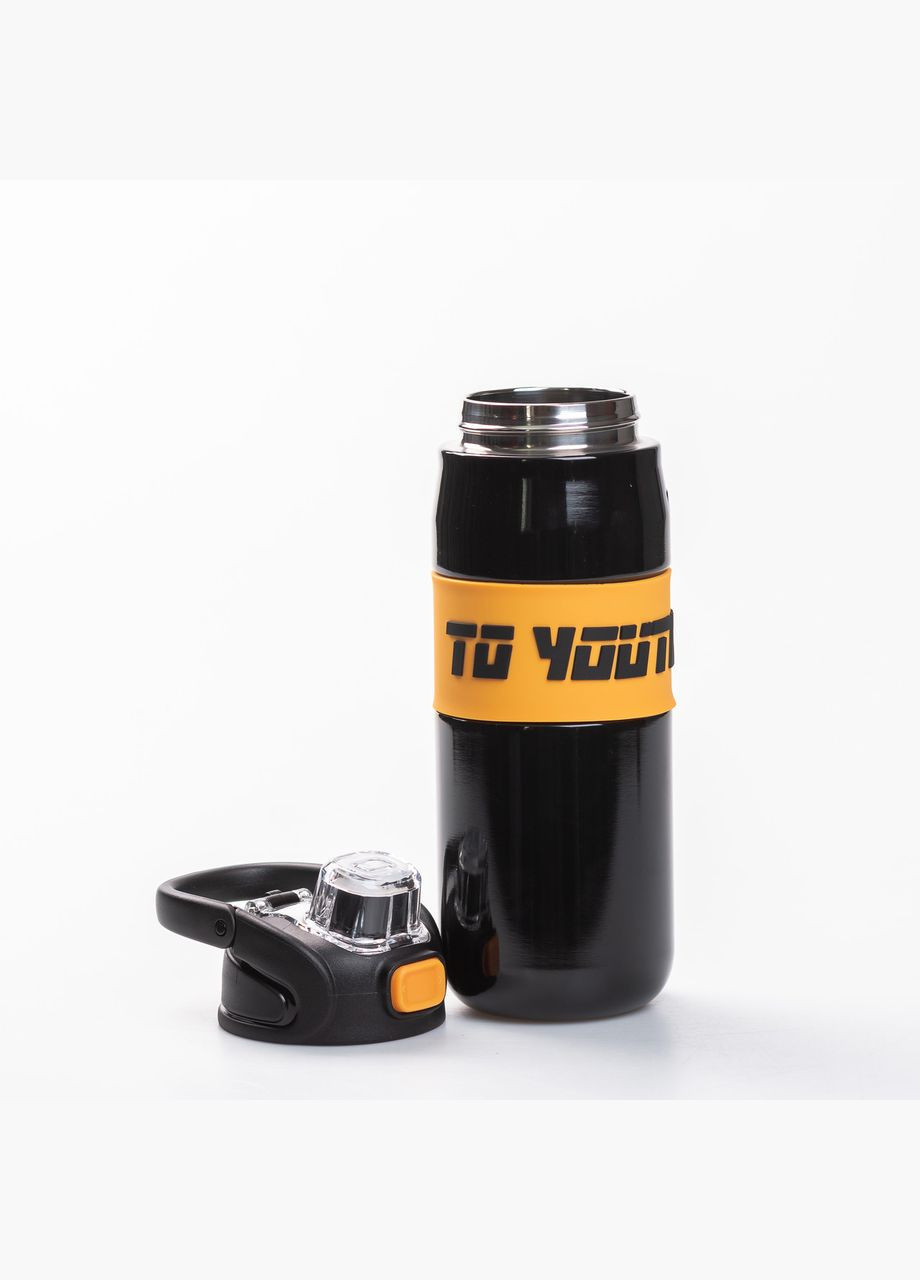 Термос спортивний TO YOUTH 680 мл з мундштуком чорний Yiwu (332987185)