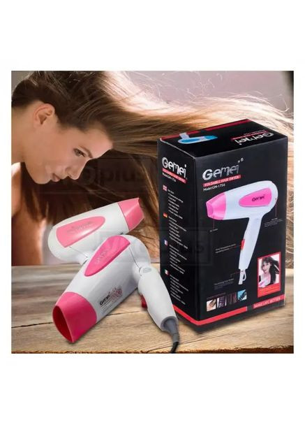 Фен компактный складной GM-1756 1200 Вт. Gemei (363832583)