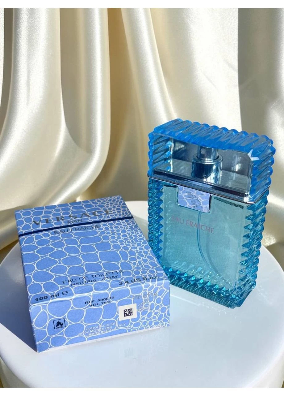 Мужская туалетная вода Versace Man Eau Fraiche (Версаче Мен Эо Фреш) 100 мл Древесные Водные Цитрусовые Стойкие Шлейфовые No Brand (401303954)