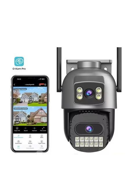 Поворотная камера A22YQ Wi-Fi 10МП 5K PTZ с двумя объективами и двойным дисплеем Anbiux (350935696)