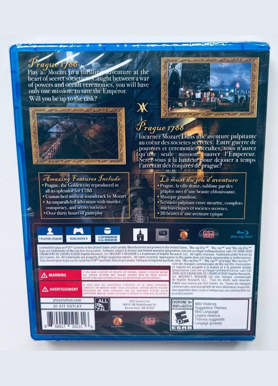 Mozart Requiem, английская версия – диск для PlayStation 4 Sony (335418873)