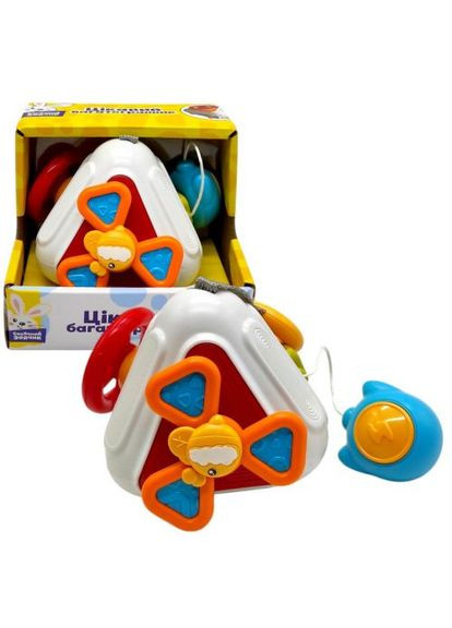 Погремушка "" (тактильные, подвижные части) р-р 13,5*10 см, коробка 14,5*12,5*12 см Сонячний зайчик (369728622)