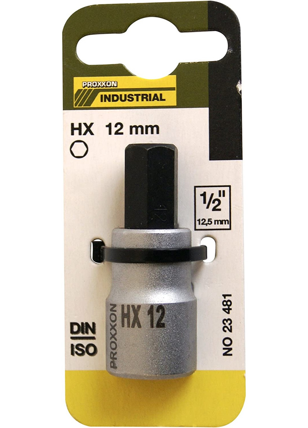 Накидная головка HEX12 (1/2", 55 мм) 6-гранная с насадкой HEX (22031) Proxxon (294335649)
